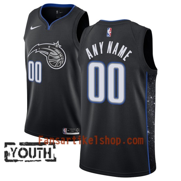 Orlando Magic Trikot Benutzerdefinierte 2018-19 Nike City Edition Schwarz Swingman - Kinder